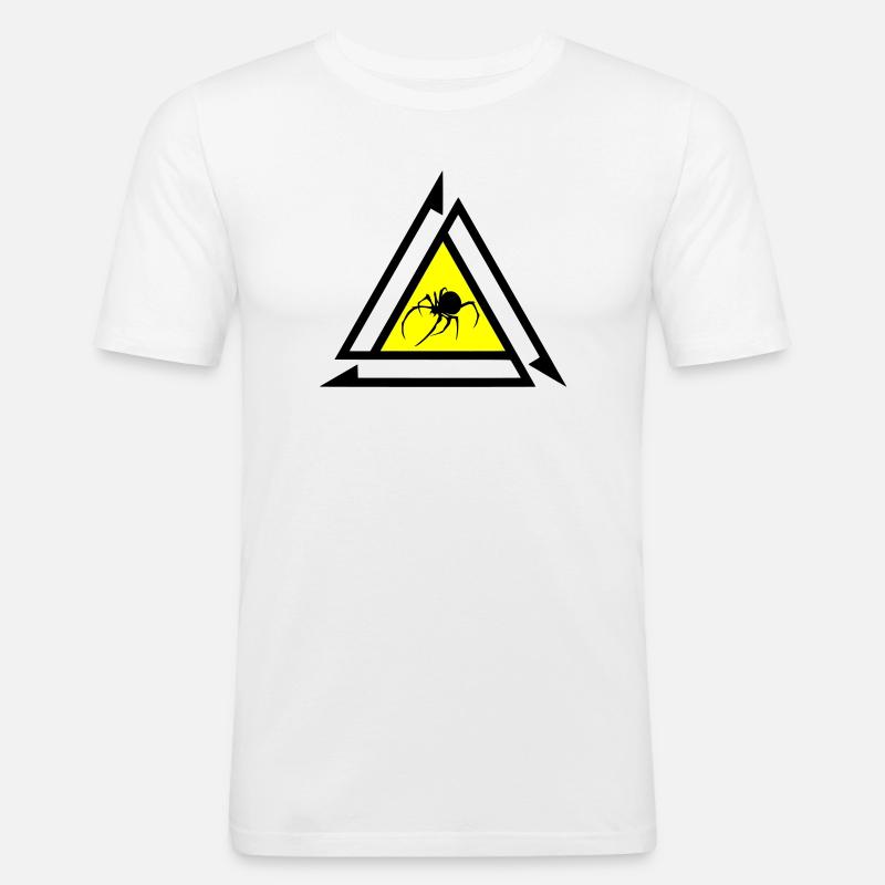 Spinne - Männer Slim Fit T-Shirt - Weiß