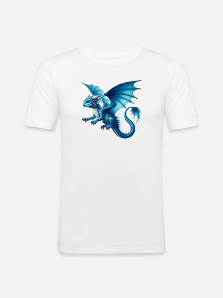 Dragon - T-shirt près du corps Homme - blanc