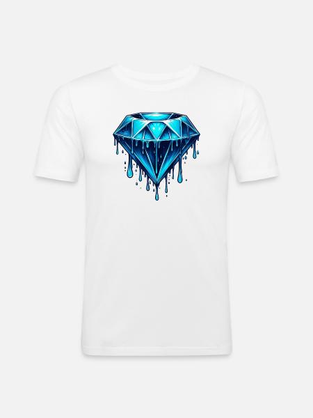 Diamond - Men's Slim Fit T-Shirt - white