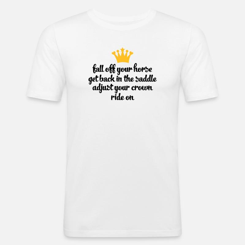ride - Men's Slim Fit T-Shirt - white