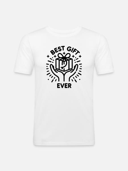 Best Gift Ever - Timeless Edition - Männer Slim Fit T-Shirt - Weiß