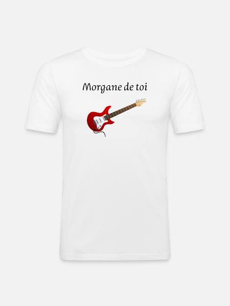 Morgane de toi - T-shirt près du corps Homme - blanc