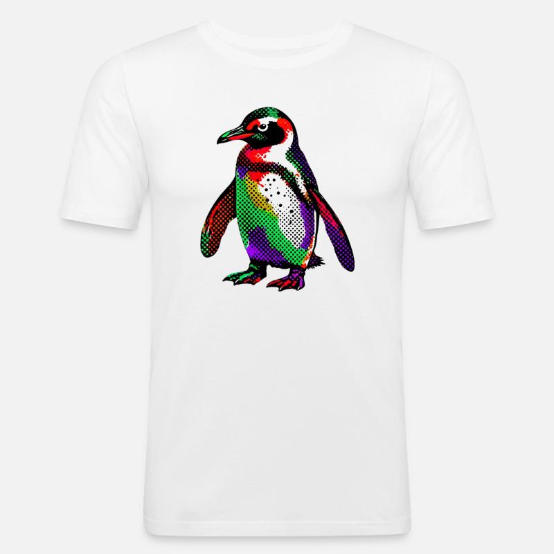 Pinguin - Männer Slim Fit T-Shirt - Weiß