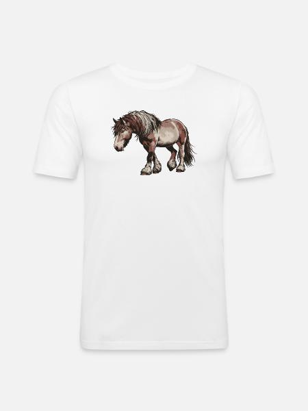 Trot Your Own Path - Men's Slim Fit T-Shirt - white