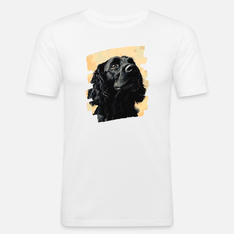 Cocker Spaniel - Männer Slim Fit T-Shirt - Weiß