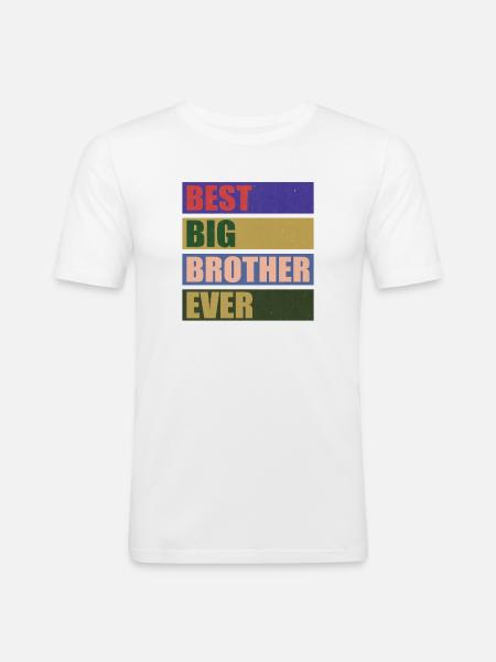 Den bedste storebror nogensinde! Bedste storebror nogensinde - Herre Slim Fit T-Shirt - hvid