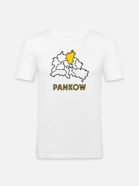 PANKOW, a district of Berlin - Men's Slim Fit T-Shirt - white