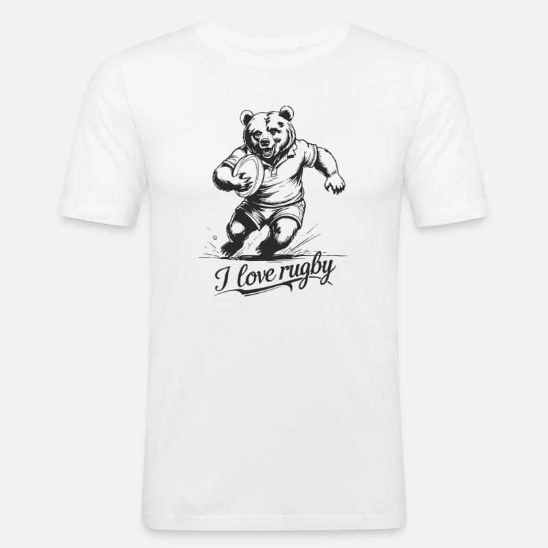 rugby - Men's Slim Fit T-Shirt - white