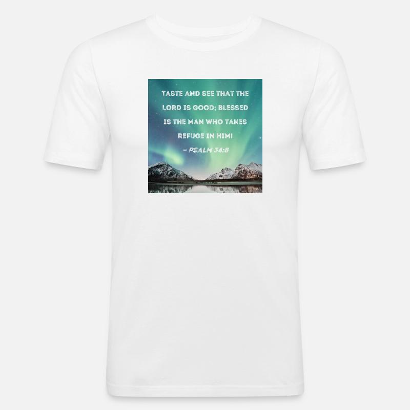 19_Psa_034_008 - Männer Slim Fit T-Shirt - Weiß