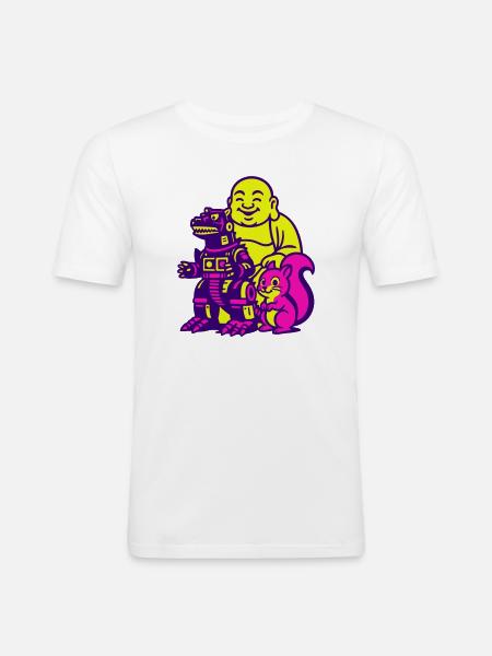 Pop Art Super Trio! - Men's Slim Fit T-Shirt - white