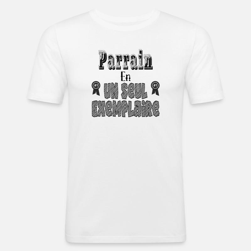 Sponsor in einem Exemplar - Männer Slim Fit T-Shirt - Weiß