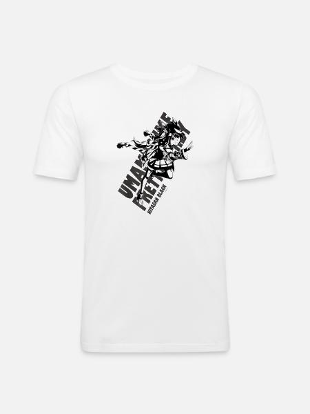 Umamusume Pretty Derby Kitasan Black - Men's Slim Fit T-Shirt - white