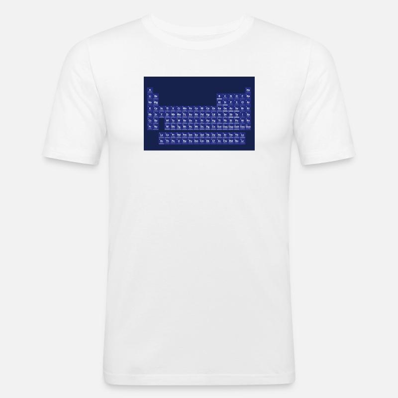 Das Periodensystem der Elemente - Männer Slim Fit T-Shirt - Weiß