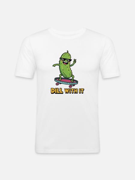 Pickle Vibes - Men's Slim Fit T-Shirt - white
