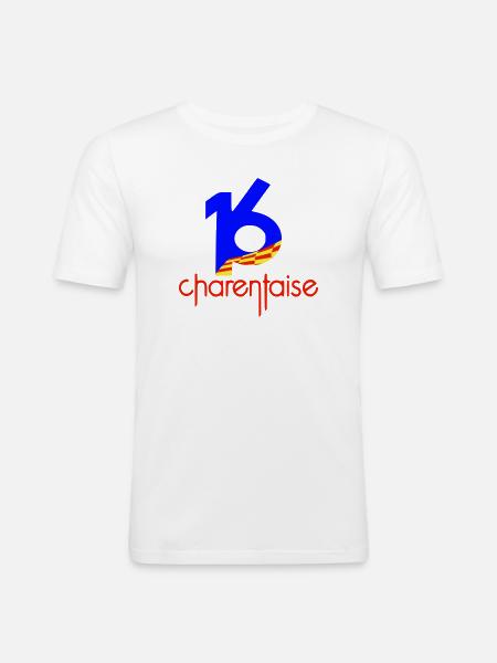 Department 16 Charentaise - Men's Slim Fit T-Shirt - white