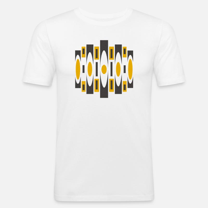 Psychedelisches Muster von Cean - Männer Slim Fit T-Shirt - Weiß