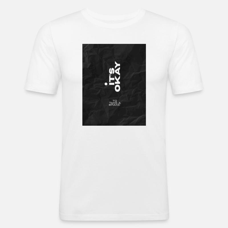 SILENZ - Men's Slim Fit T-Shirt - white
