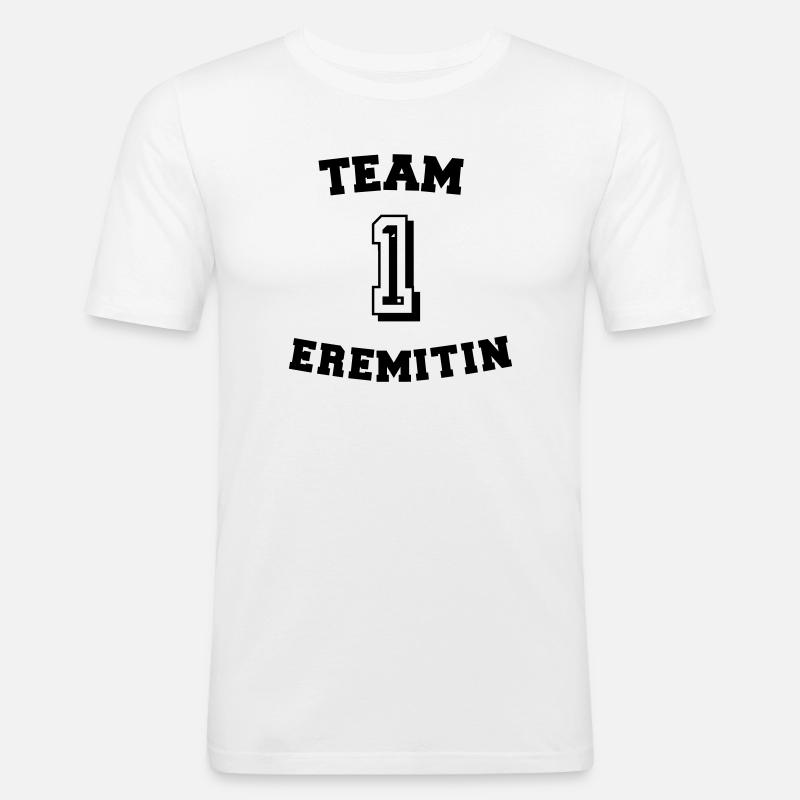 Team Eremitin - Männer Slim Fit T-Shirt - Weiß