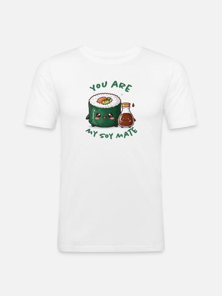 You're my soulmate - Men's Slim Fit T-Shirt - white