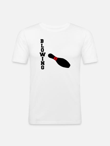 Blowing - Men's Slim Fit T-Shirt - white