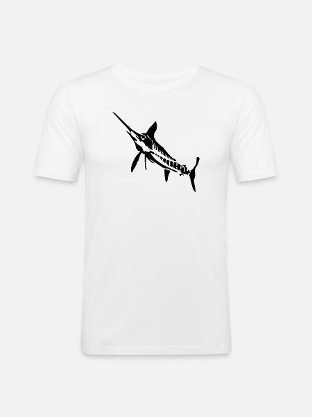 Marlin - T-shirt près du corps Homme - blanc