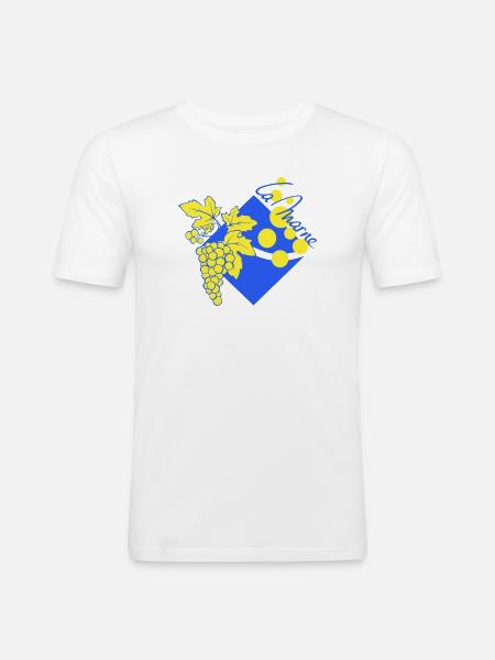 Logo revisited the Marne - Men's Slim Fit T-Shirt - white