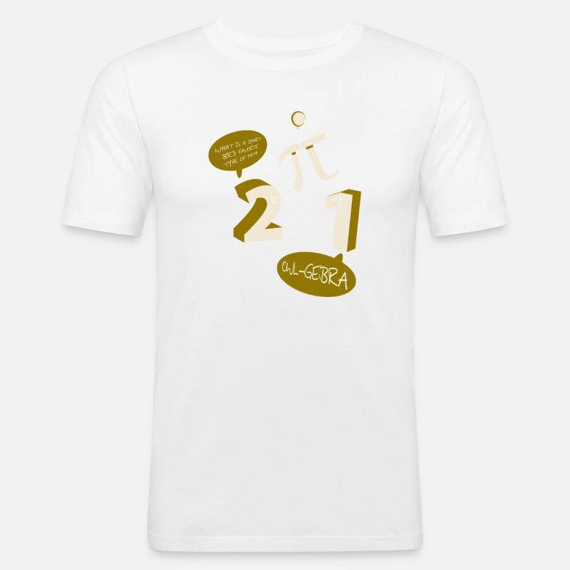 Math Math Math Teacher Mathematician - Men's Slim Fit T-Shirt - white