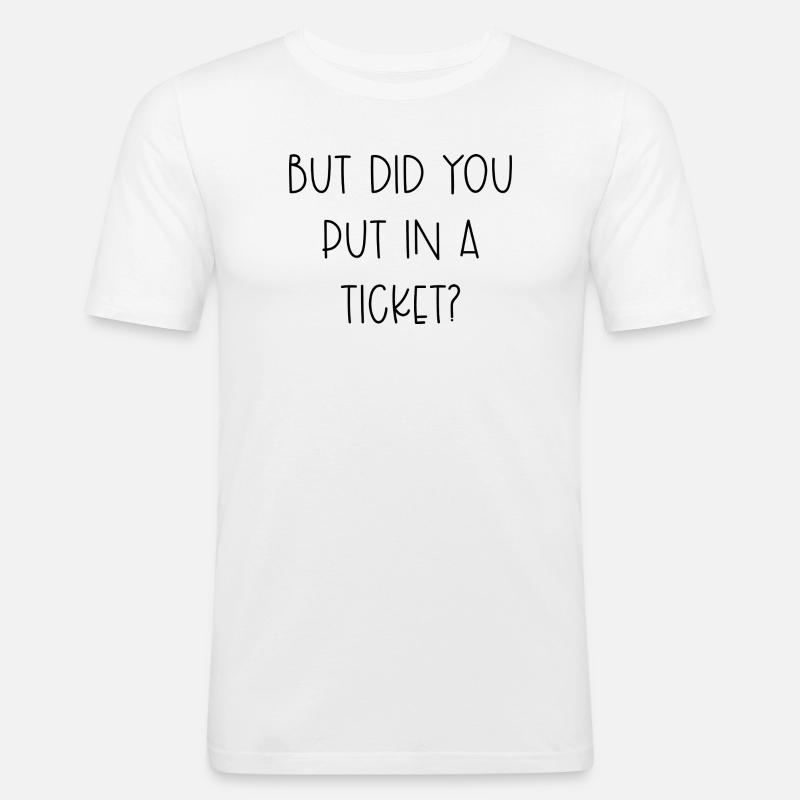 Lustiges IT-Support-Tech-Helpdesk-Ticket-Geschenk - Männer Slim Fit T-Shirt - Weiß