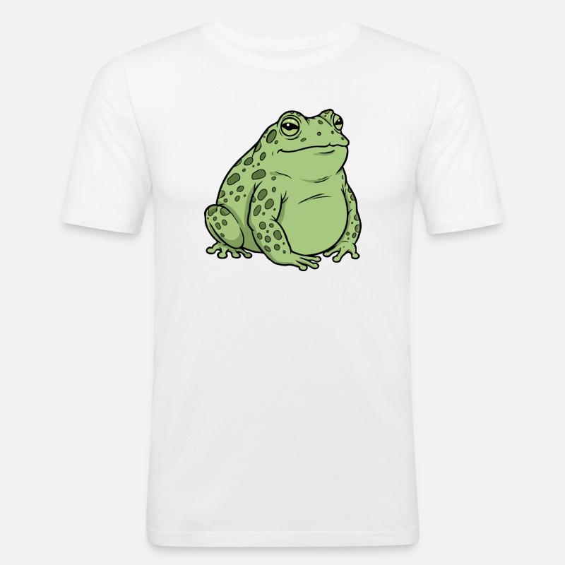 Fat toad - Men's Slim Fit T-Shirt - white