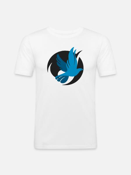 Original dove logo - Men's Slim Fit T-Shirt - white