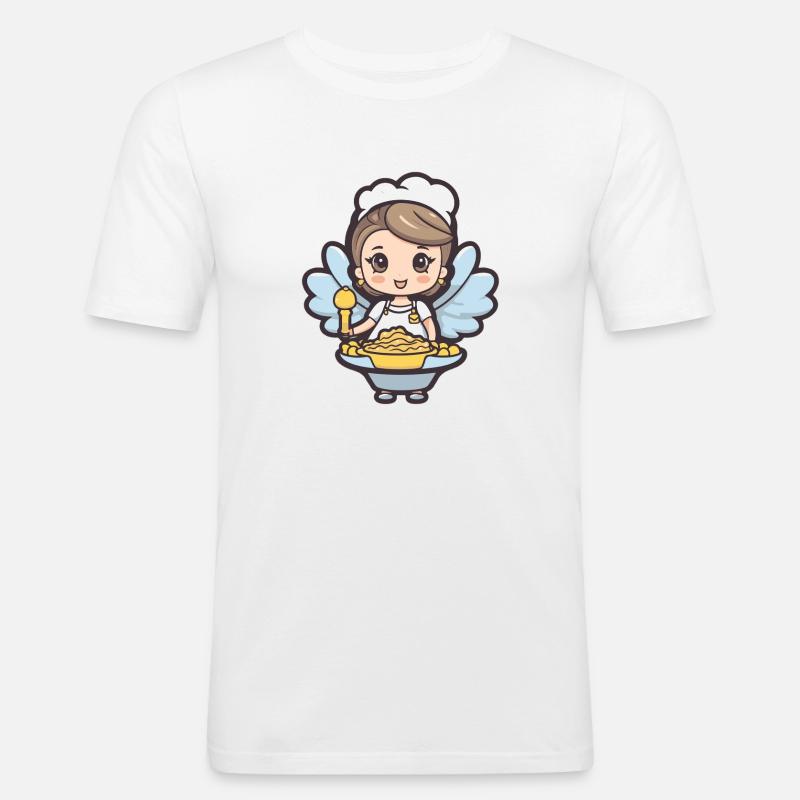 Fee Backen Backfee Kochen - Männer Slim Fit T-Shirt - Weiß