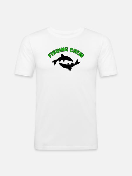 Fish Crew - Men's Slim Fit T-Shirt - white