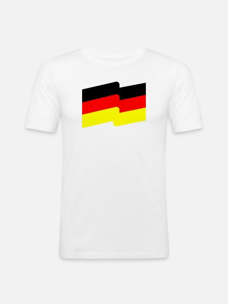 Flag - Men's Slim Fit T-Shirt - white