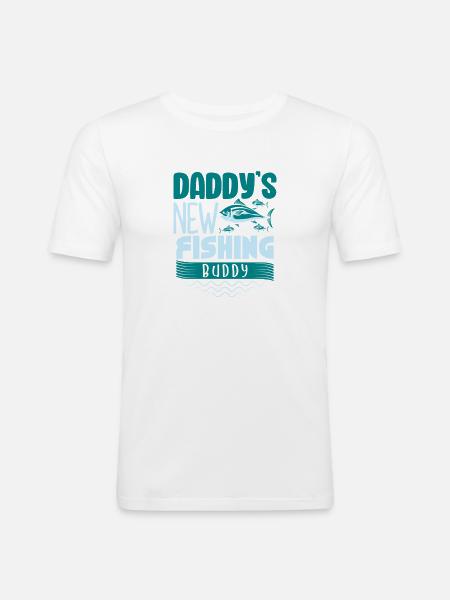 Anglers Fishermen Fishing Sport Fishermen - Men's Slim Fit T-Shirt - white