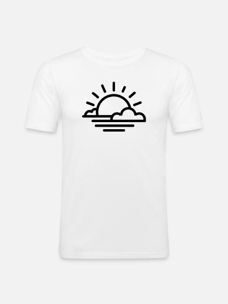 sunset - Men's Slim Fit T-Shirt - white