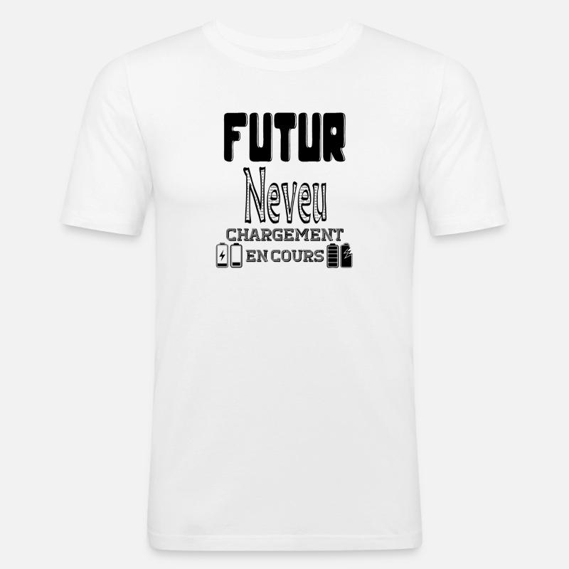 Future Nephew Loading In Progress - Men's Slim Fit T-Shirt - white