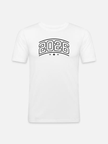 Élément 2026 - T-shirt près du corps Homme - blanc