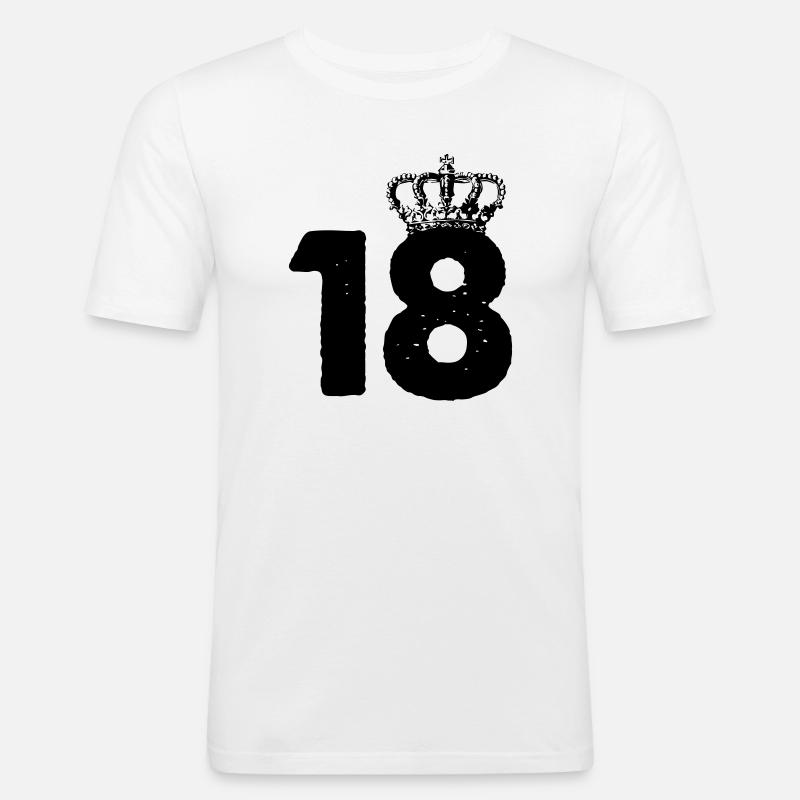 18 Crowns - Men's Slim Fit T-Shirt - white