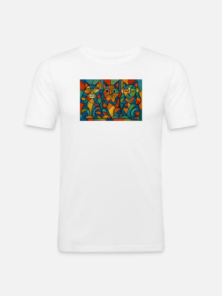 RockyZoo26 - T-shirt près du corps Homme - blanc