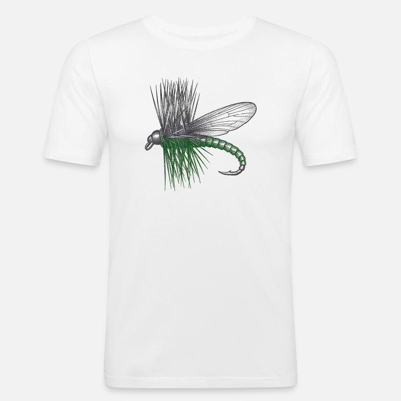 Der Master's Fly - Männer Slim Fit T-Shirt - Weiß