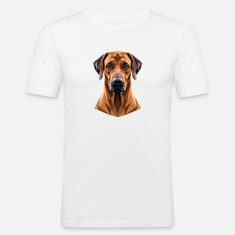 Cani da caccia Rhodesian Ridgeback Pride Ridgeback - Maglietta aderente da uomo - bianco