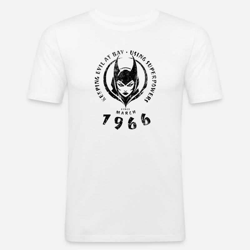 60. Birthday Using Superpowers Since 03/1966 - Men's Slim Fit T-Shirt - white