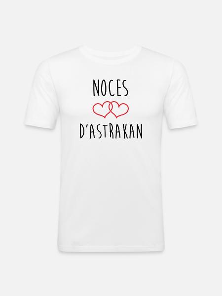 Wedding Anniversary - Astrakhan Wedding (64 years) - Men's Slim Fit T-Shirt - white