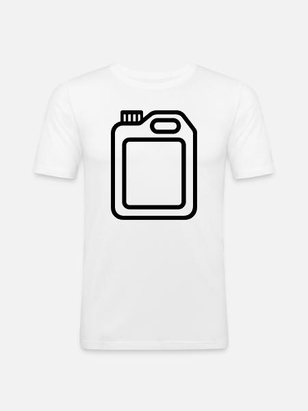canister - Men's Slim Fit T-Shirt - white