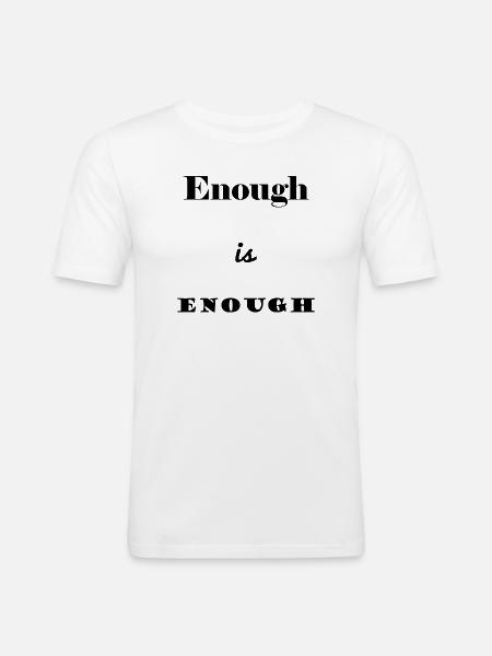QUOTE. MESSAGE. HUMOR. FUNNY QUOTES - Men's Slim Fit T-Shirt - white