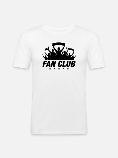 Fan Club Silhouette - Men's Slim Fit T-Shirt - white