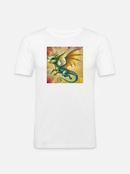 dragon - Men's Slim Fit T-Shirt - white