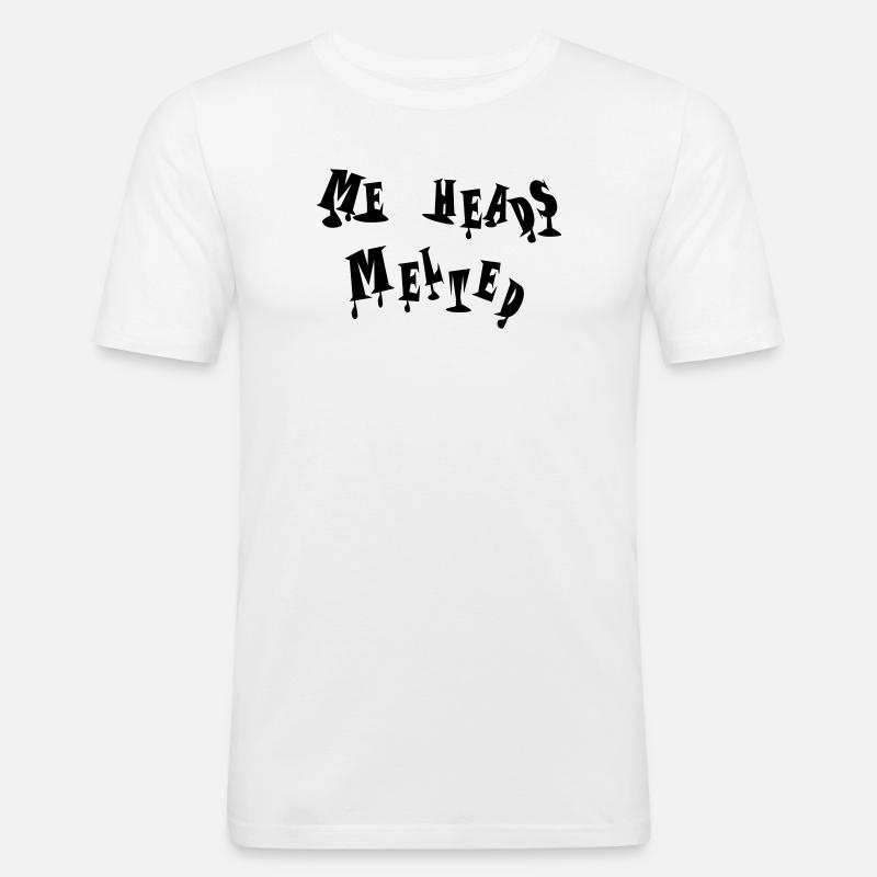 Meine Köpfe sind dahingeschmolzen - Männer Slim Fit T-Shirt - Weiß