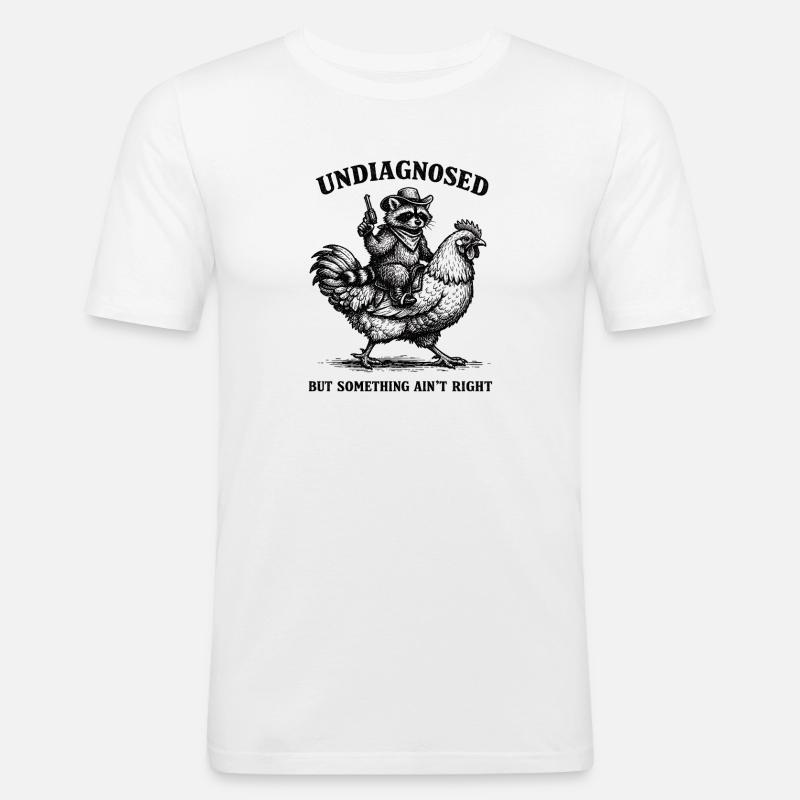 Not diagnosed, but something is wrong - Men's Slim Fit T-Shirt - white