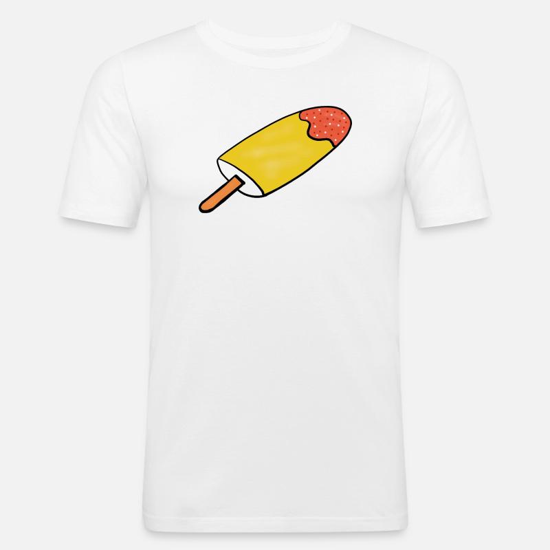 Eis Kinder Mädchen Jungen - Männer Slim Fit T-Shirt - Weiß